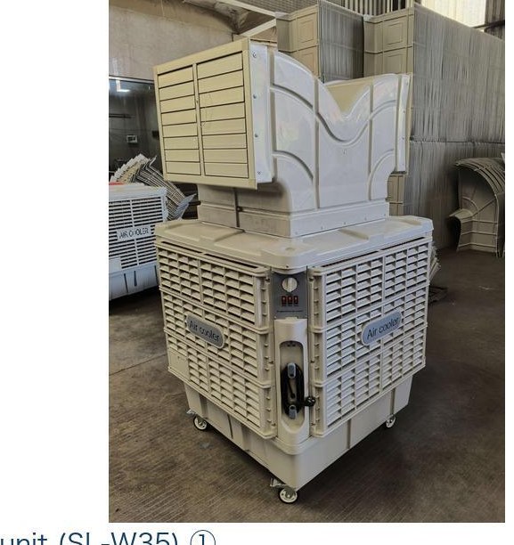SL-W35 down-outlet unit with air duct and control panel, factory real shot